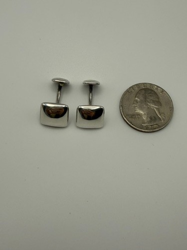Minimalist silver cufflinks - minimalist, by